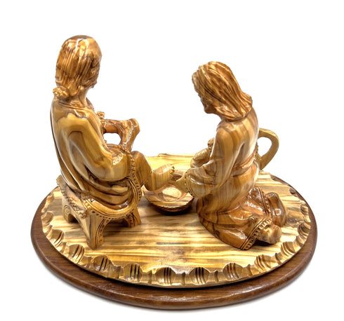 Jesus Washing His Disciples Feet Olive Wood